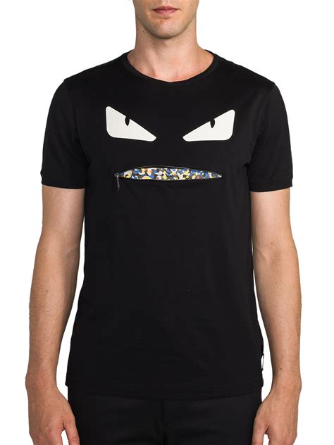 fendi monster shirt replica|fendi blue t shirts.